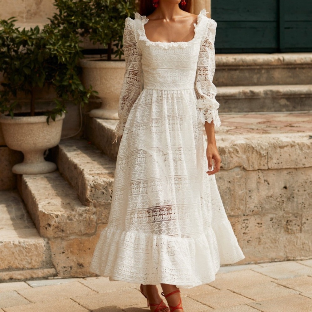 Alamour The Label White Lace Dress